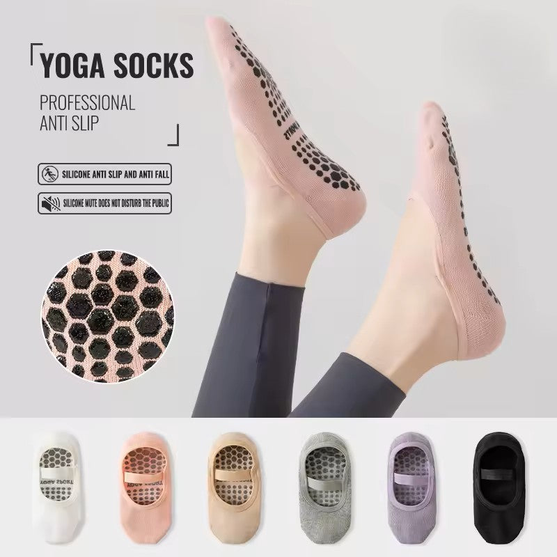 Backless Yoga Socks Silicone