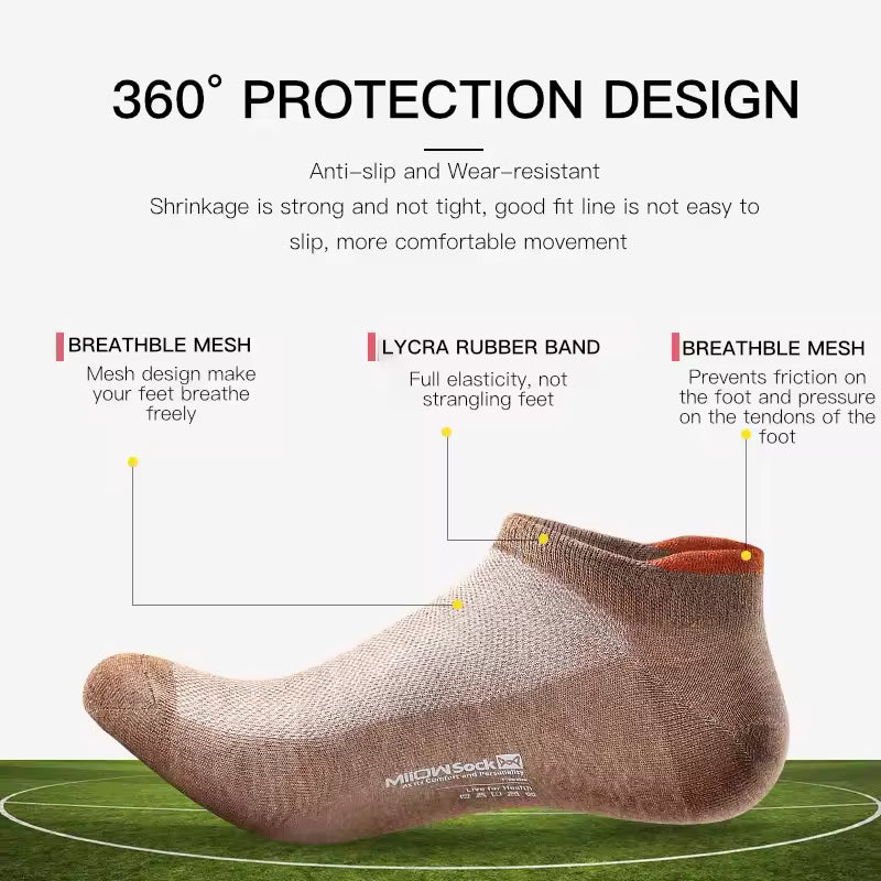 Male Mesh Invisible Sock