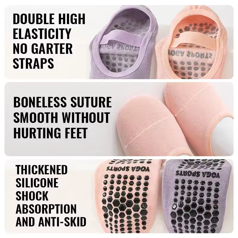 Backless Yoga Socks Silicone