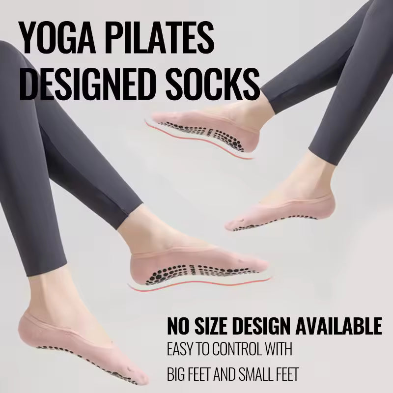Backless Yoga Socks Silicone