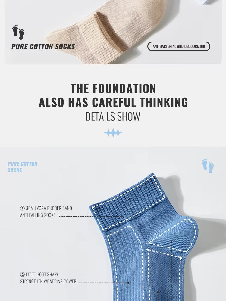 100% Pure Cotton Short Sock