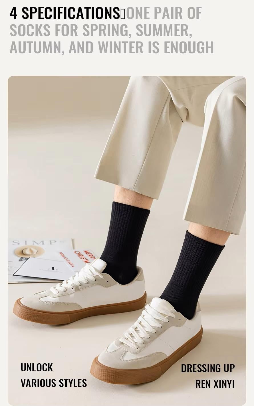 Cotton Socks Men Business Dress