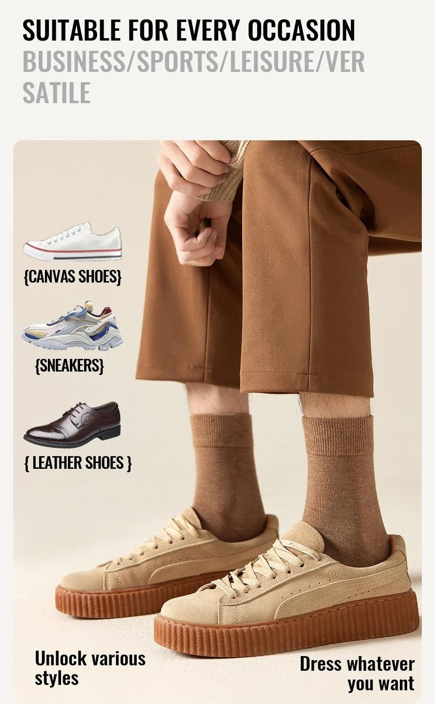 Merino Wool Socks Men